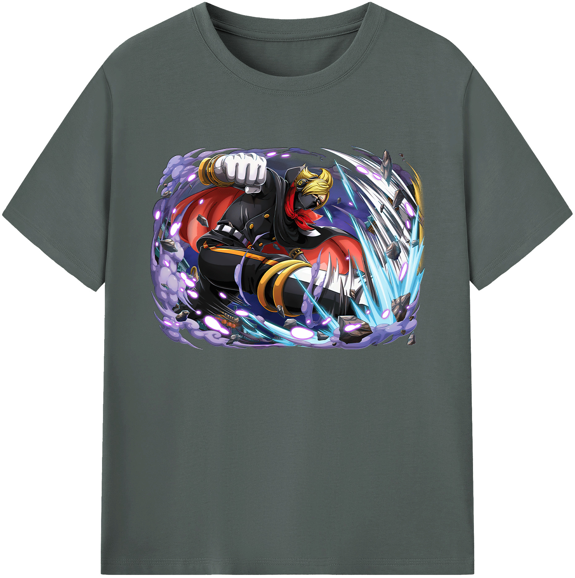 ワンピース ロロノア・ゾロ ONE PIECE Roronoa Zoro 綿100％ メンズ半袖Tシャツ｜肌触りやわらか＆通気性